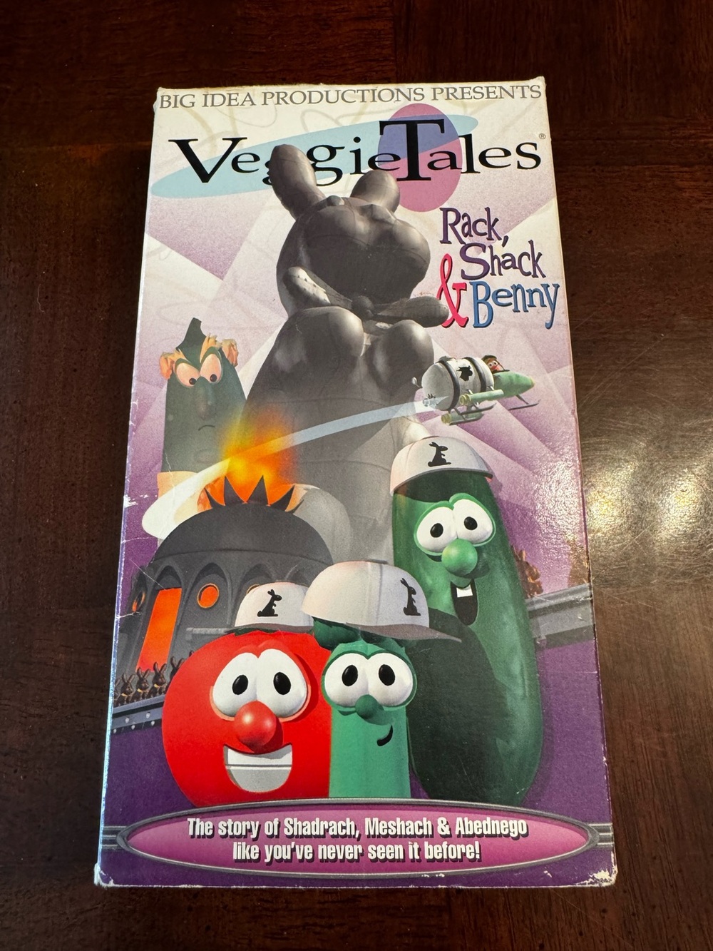 VeggieTales Rack Shack and Benny VHS Tape Handling Peer Pressure
